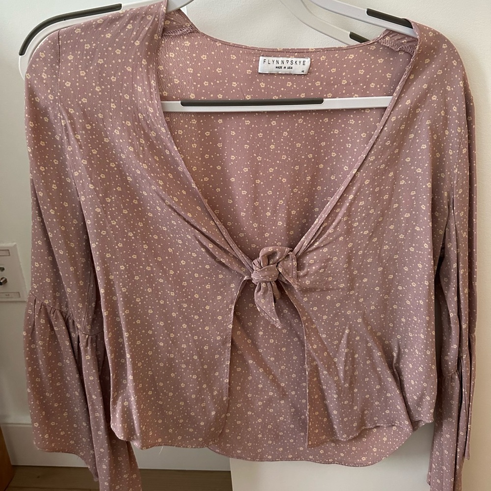 Flynn Skye tie front top